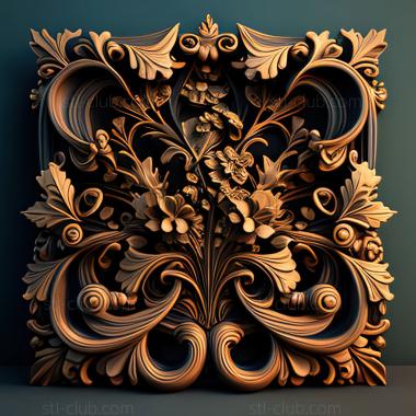 3D model st baroque (STL)